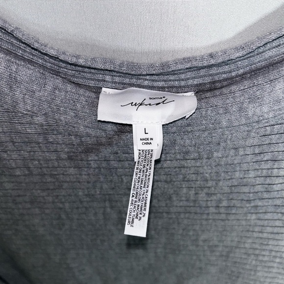 Soma Gray Crew & Scoop Neck Sweater Soft Knit - Picture 5 of 5